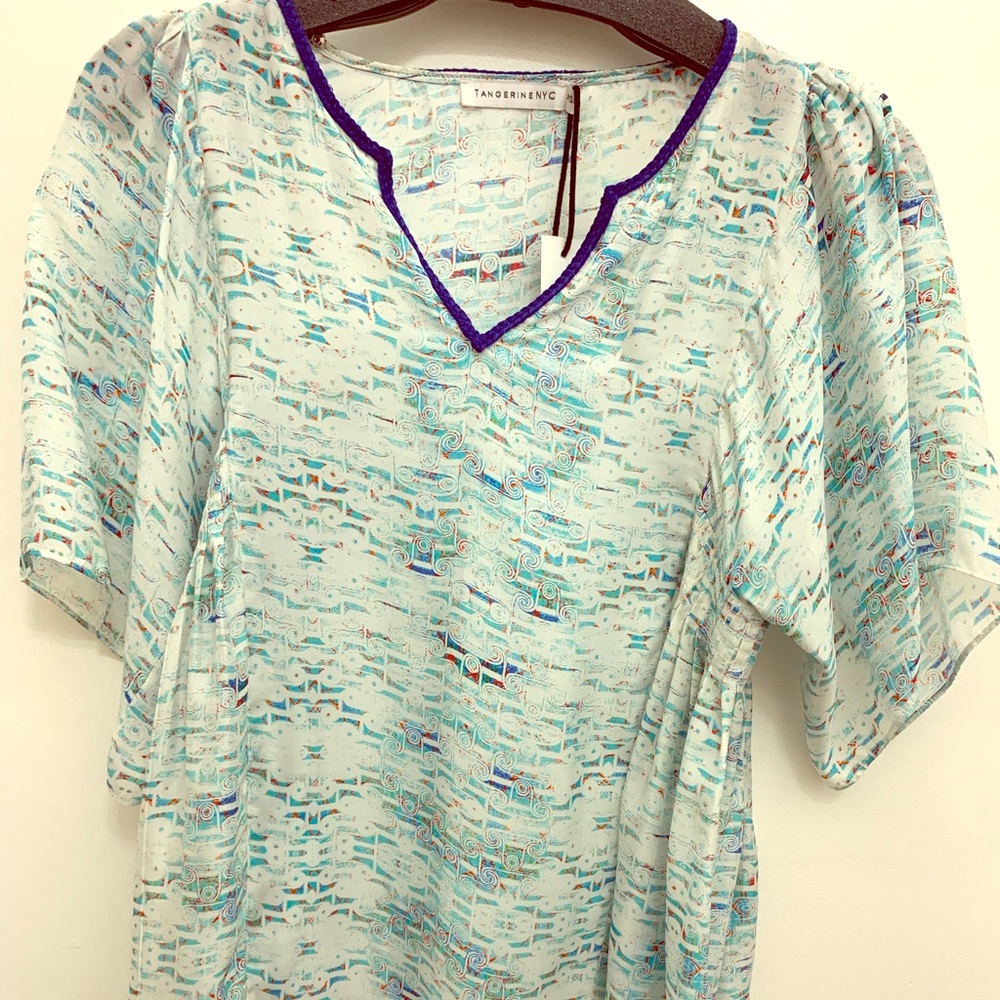 Tangerine NYC Paola Blouse